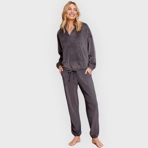 Barefoot Dreams LuxeChic Knit Hoodie Pullover Comfort Lounge Soft Cozy